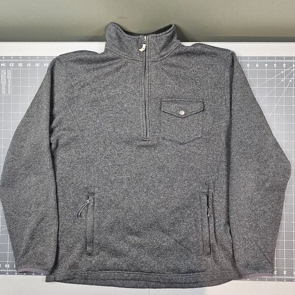 Mountain Khakis Jacket Mens Large Old Faithful Fleece 1/4 Zip Pullover Outdoors